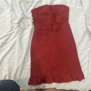 Burnt orange free people dress XS TP